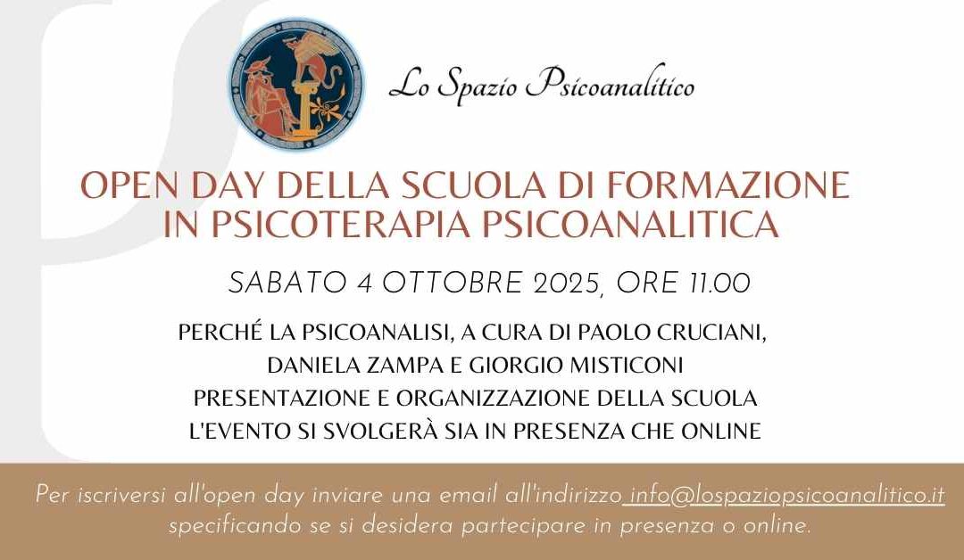 Openday Sabato 4 ottobre 2025